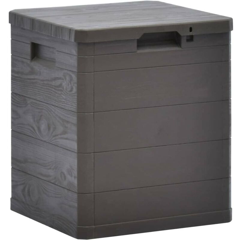 

Caja de almacenamiento de jardín 90 L marrón - Hommoo