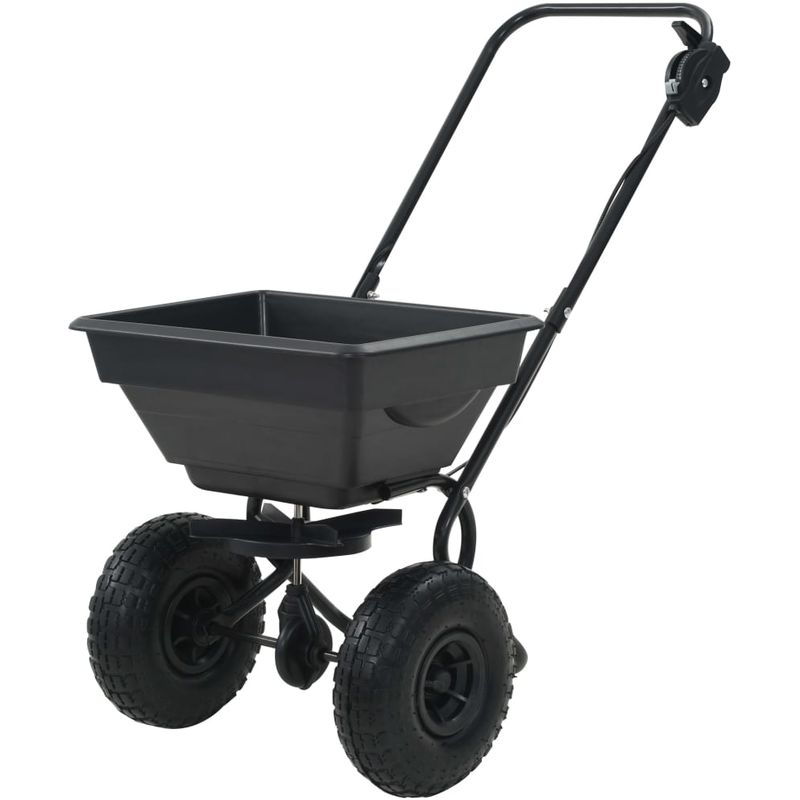 

Carrito de mano esparcidor de sal PVC y acero 92x46x70 cm 15 L - Hommoo