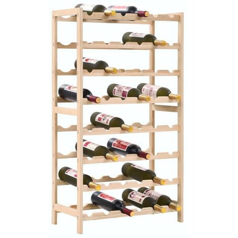 Hommoo Casier a bouteilles Bois de cedre 57,5 x 28 x 102 cm HDV12372