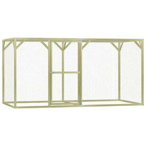 Hommoo Chicken Cage 1.5x3x1.5 m FSC Impregnated Pinewood