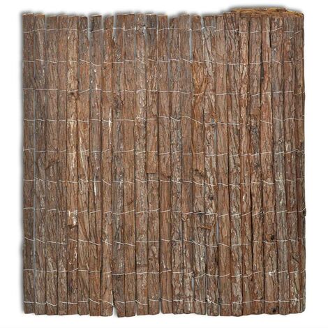 Hommoo Cloture en ecorce 400 x 100 cm HDV04056