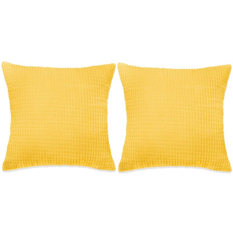 

Cojines de terciopelo 45x45 cm amarillo 2 unidades - Hommoo