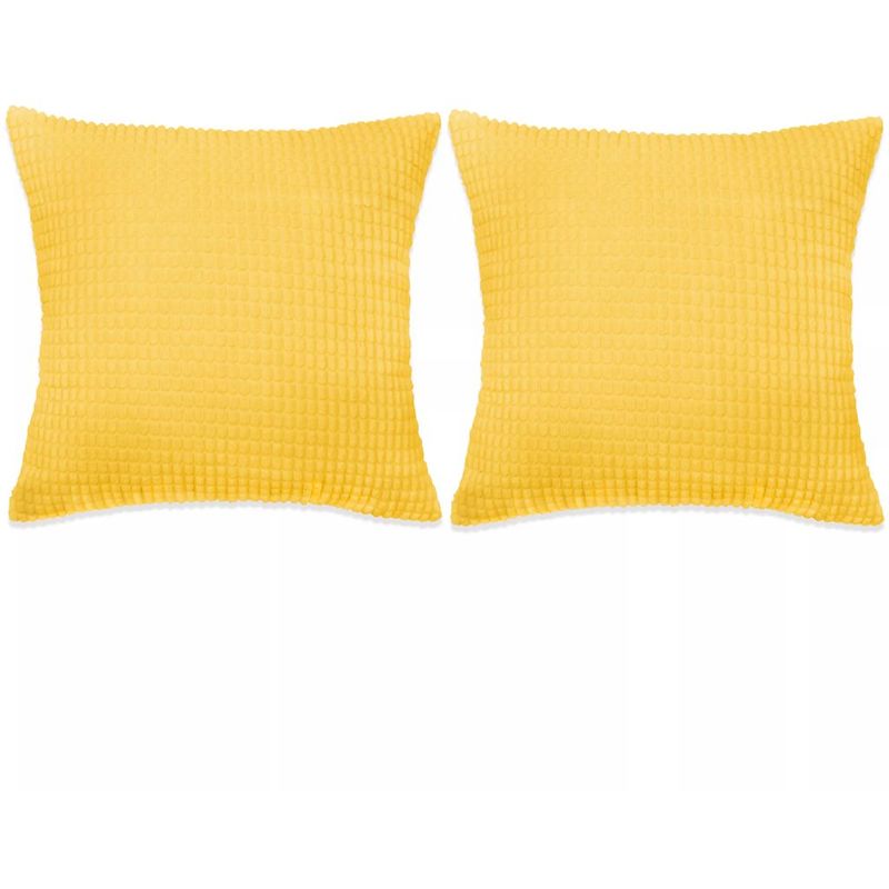 

Hommoo Cojines de terciopelo 60x60 cm amarillo 2 unidades