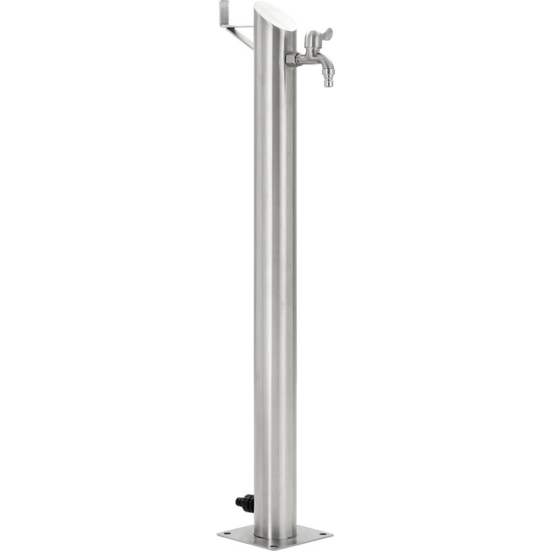 

Columna de agua para jardín acero inoxidable redonda 95 cm - Hommoo