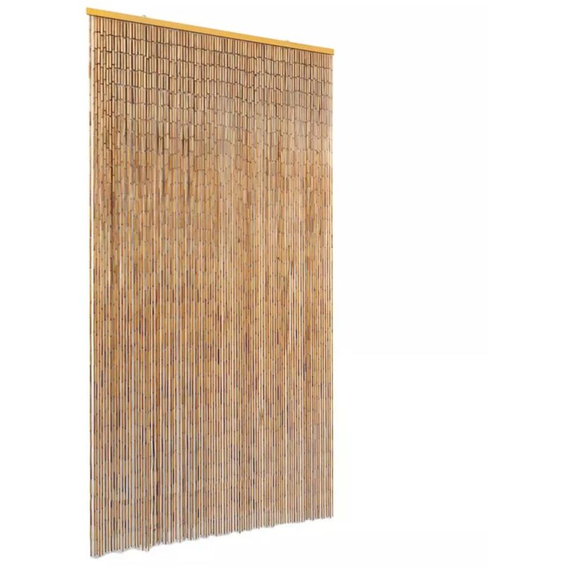 

Cortina de bambú para puerta contra insectos 100x220 cm - Hommoo
