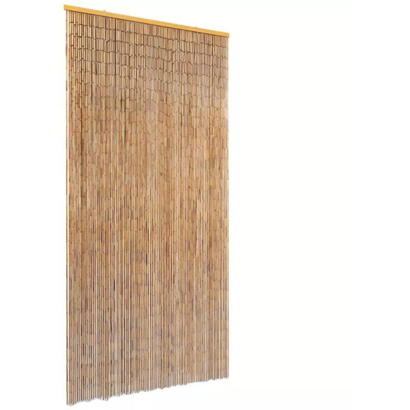 

Cortina de bambú para puerta contra insectos 90x220 cm - Hommoo