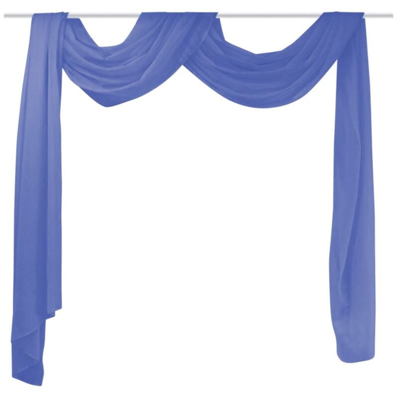 

Cortina de gasa 140x600 cm azul klein - Hommoo