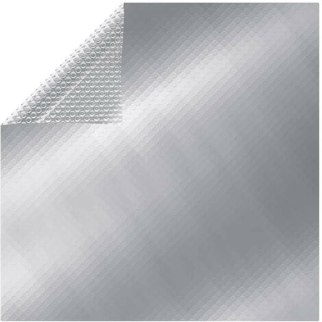 Hommoo Cubierta de piscina PE plateado 450x220 cm