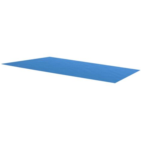 Hommoo Cubierta para piscina rectangular 450x220 cm PE azul