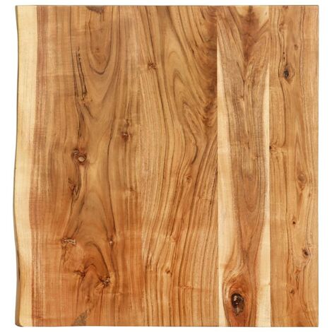 Hommoo Dessus de meuble-lavabo de salle de bain Acacia 58x55x3,8 cm