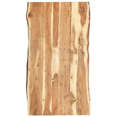 Hommoo Dessus de table Bois d'acacia massif 118x(50-60)x3,8 cm