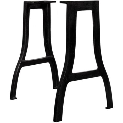 Hommoo Dining Table Legs 2 pcs A-Frame Cast Iron VD11409