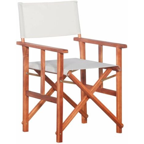 Hommoo Director's Chair Solid Acacia Wood VD29726
