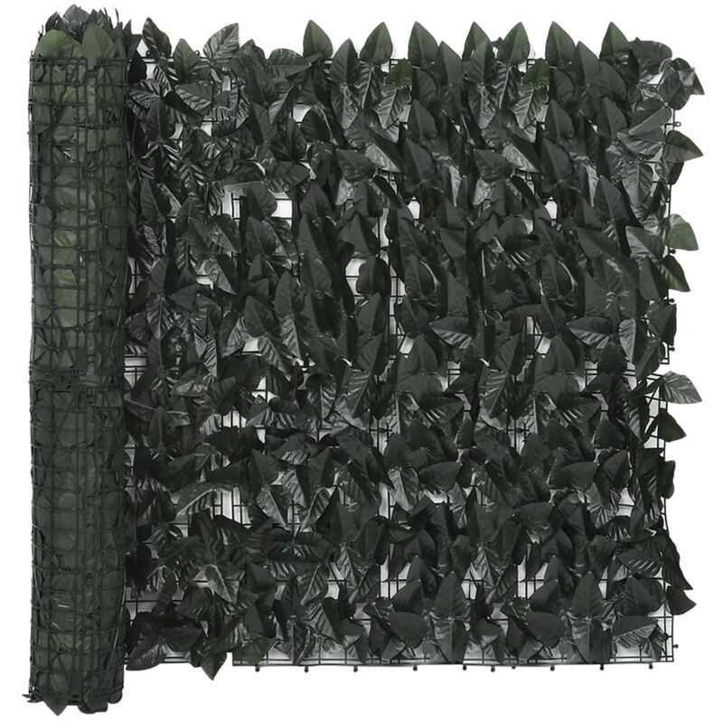 Vidaxl - cran de balcon avec feuilles vert foncé 300x75 cm