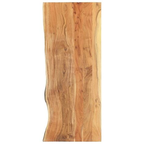 Hommoo Encimera para armario tocador madera maciza acacia 140x55x3,8cm