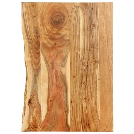 Hommoo Encimera para armario tocador madera maciza acacia 80x55x2,5 cm