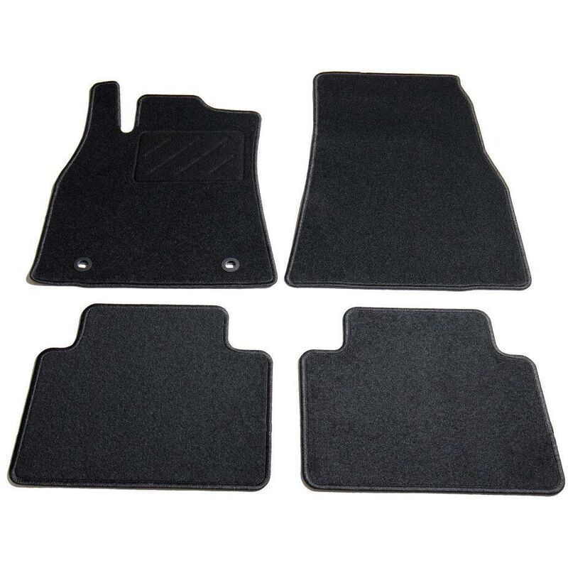 Hommoo Ensemble de tapis de voiture 4 pcs pour Mercedes W169 Classe A HDV01834