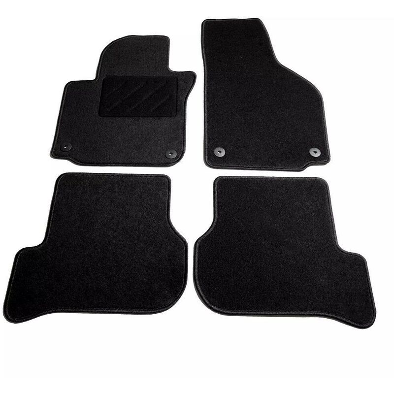 Hommoo Ensemble de tapis de voiture 4 pcs pour VW Golf Plus HDV01809