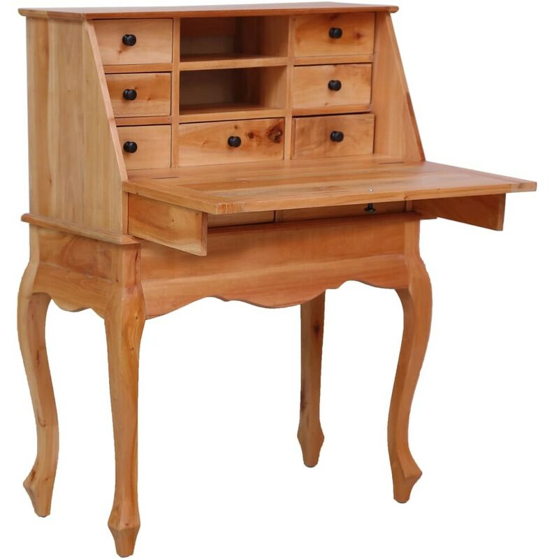 

Escritorio secreter de madera maciza de caoba 78x42x103 cm - Hommoo