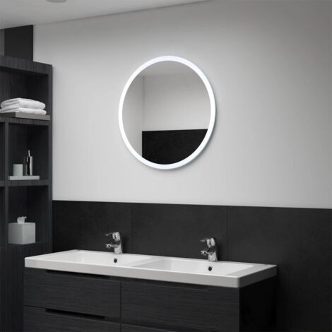 Hommoo Espejo de baño con LED 60 cm