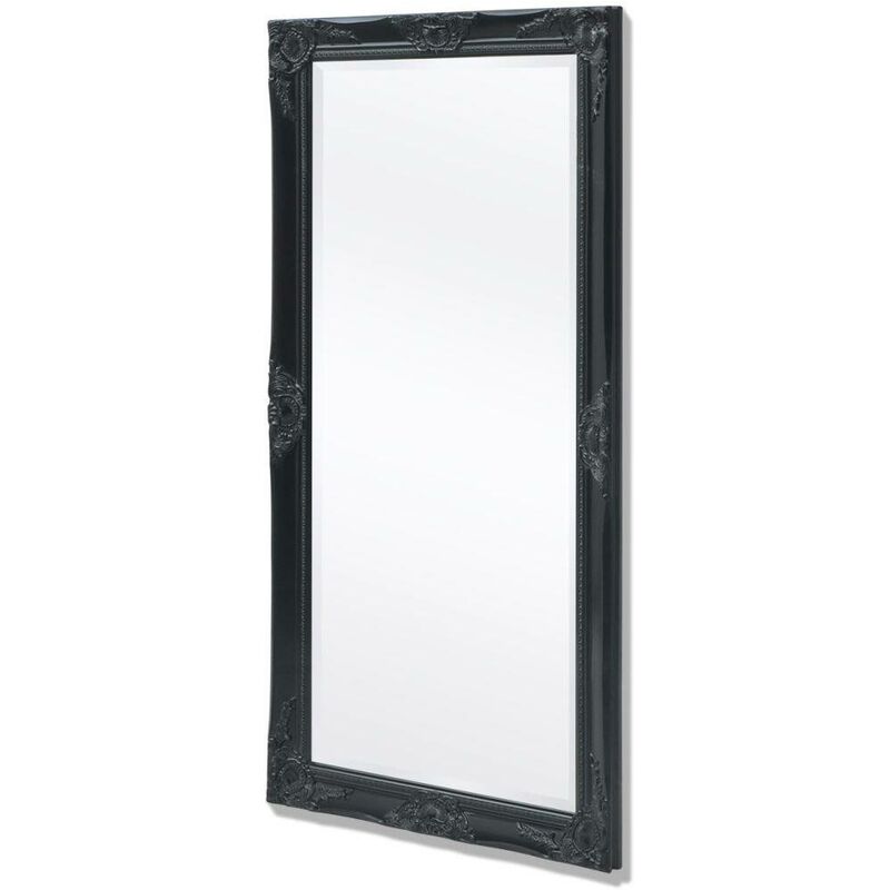 

Espejo de pared estilo barroco 120x60 cm negro - Hommoo
