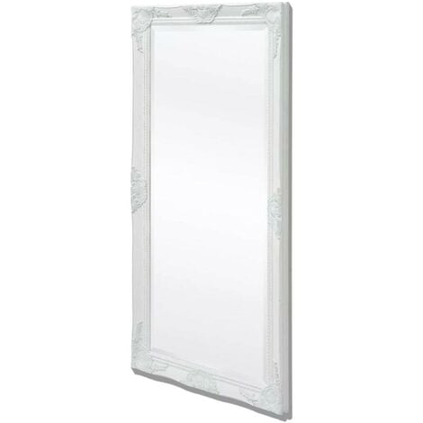 Hommoo Espejo de pared estilo barroco plateado 120x60 cm