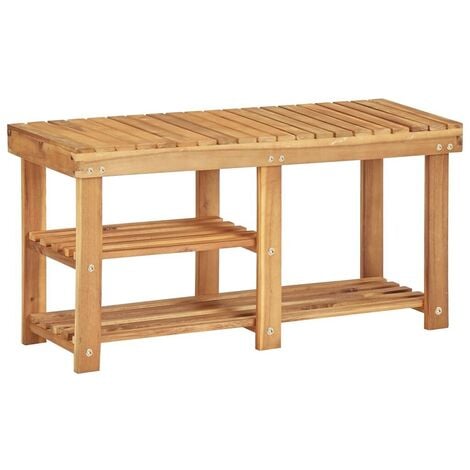 MAISON EXCLUSIVE - Mueble zapatero madera contrachapada roble ahumado  100x42x60 cm