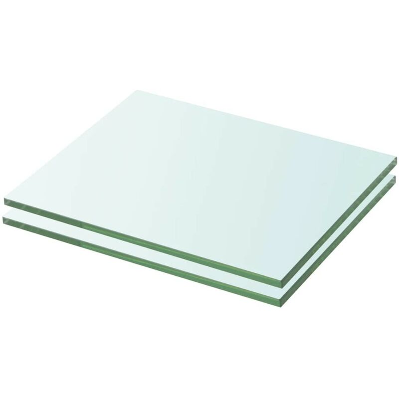 

Estantes 2 unidades panel de vidrio transparente 20x20 cm - Hommoo