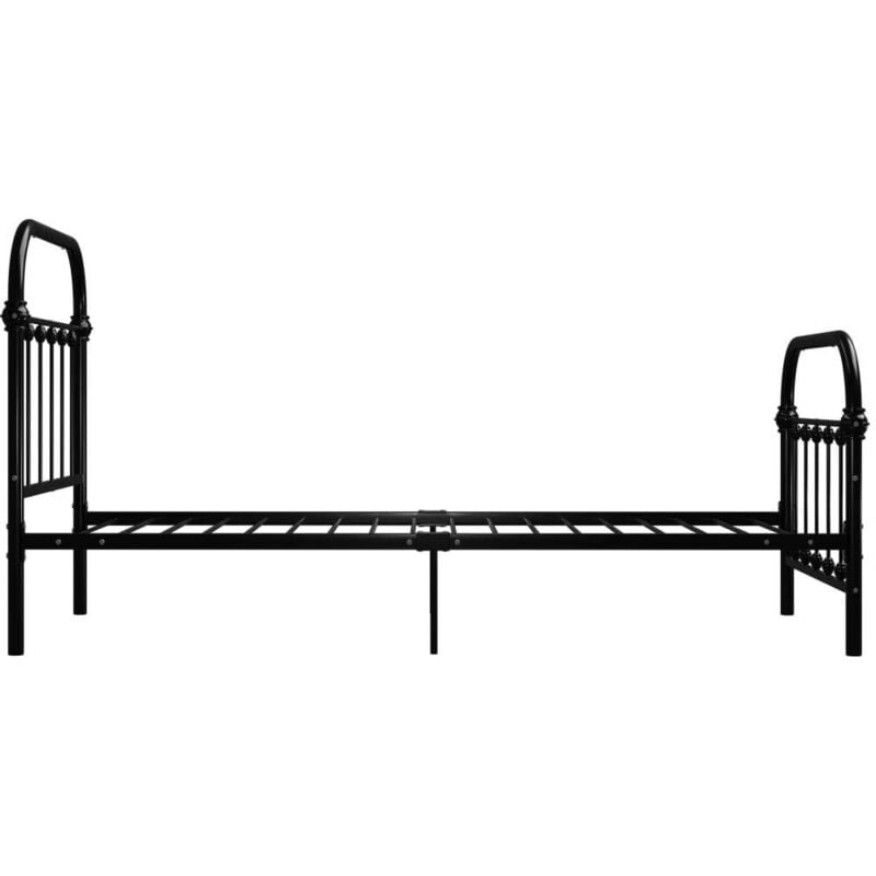 

Estructura de cama de metal negro 100x200 cm - Hommoo
