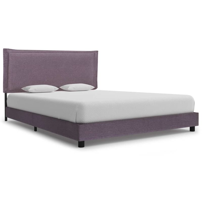 

Estructura de cama de tela gris topo 120x200 cm - Hommoo