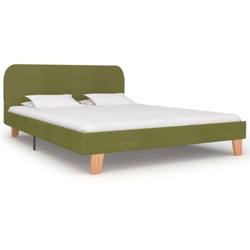 

Estructura de cama de tela verde 140x200 cm - Hommoo