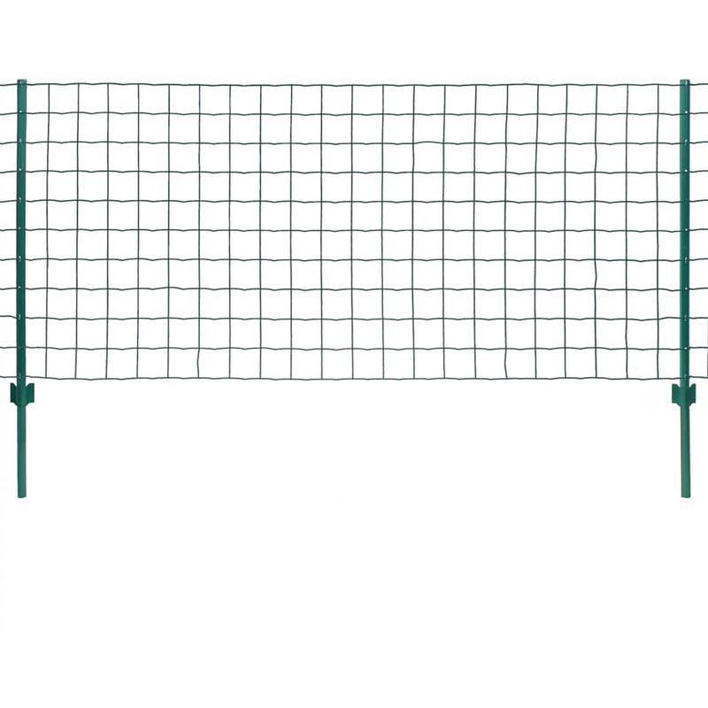 

Euro Valla de acero verde 20x0,8 m - Hommoo