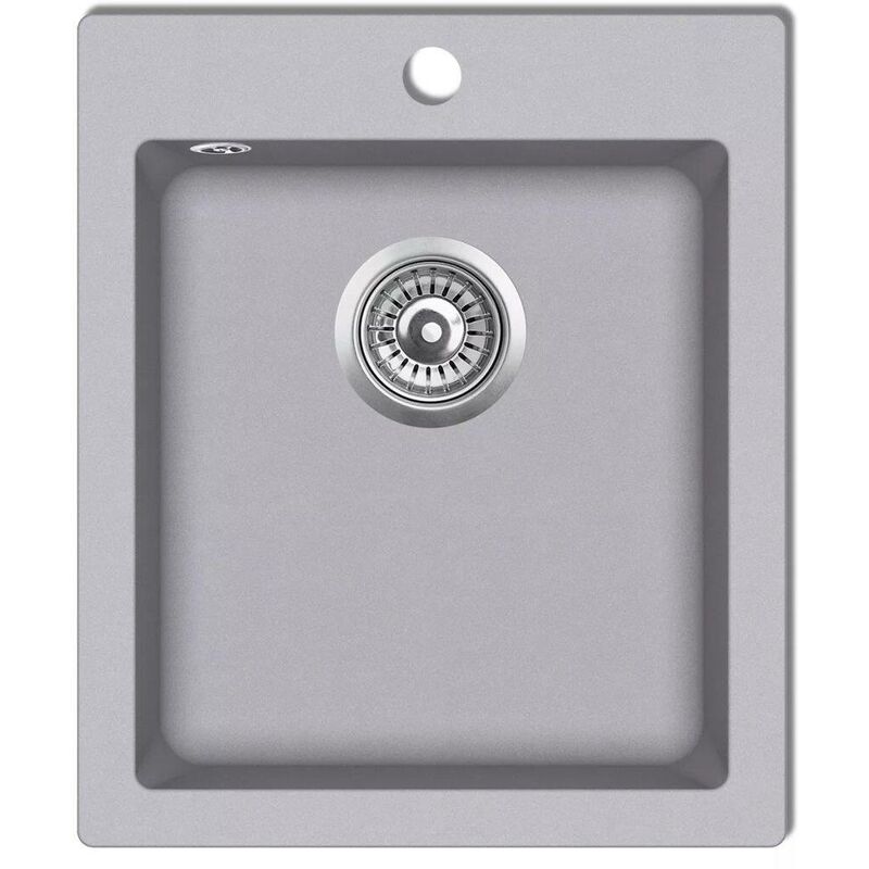 évier de cuisine Granite Gris HDV04095 - Hommoo
