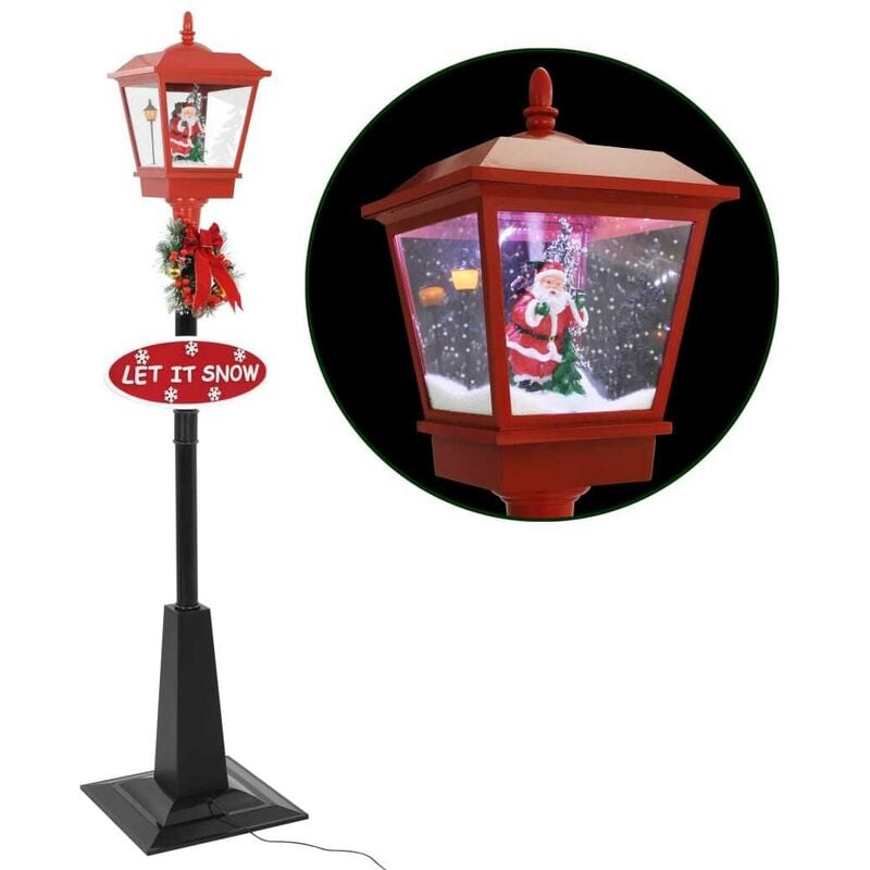 

Farola de Navidad con Papá Noel y LED 180 cm - Hommoo