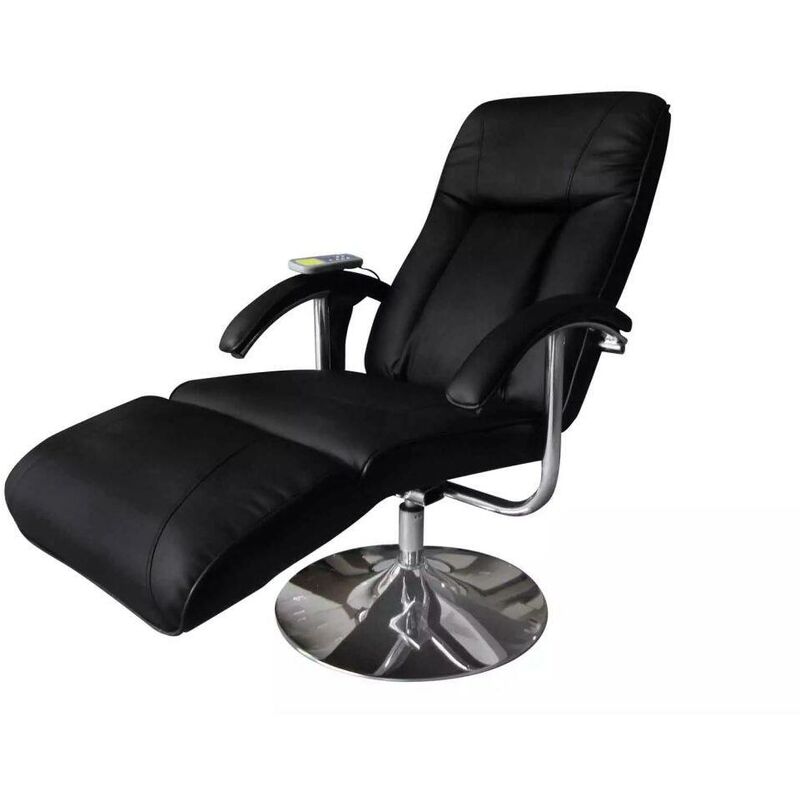 Fauteuil de massage Noir Similicuir HDV08012 - Hommoo