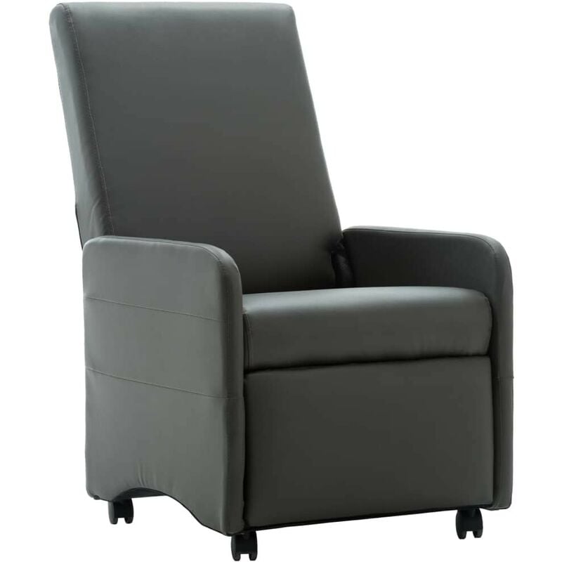 Fauteuil inclinable Gris Similicuir HDV14168 - Hommoo