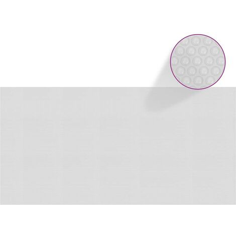 Hommoo Film solaire de piscine flottant PE 1200x600 cm Gris