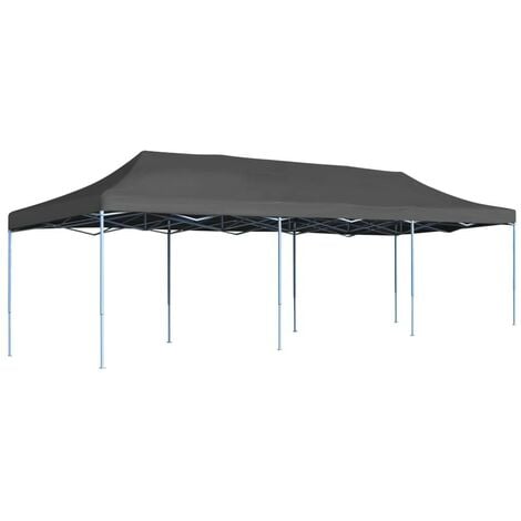 Hommoo Folding Pop-up Party Tent 3x9 m Anthracite VD29146