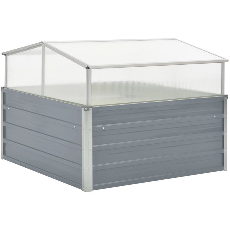 

Invernadero 100x100x85 cm acero galvanizado gris - Hommoo