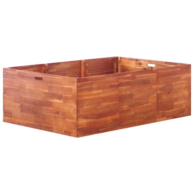 

Jardinera de madera de acacia 150x100x50 cm - Hommoo