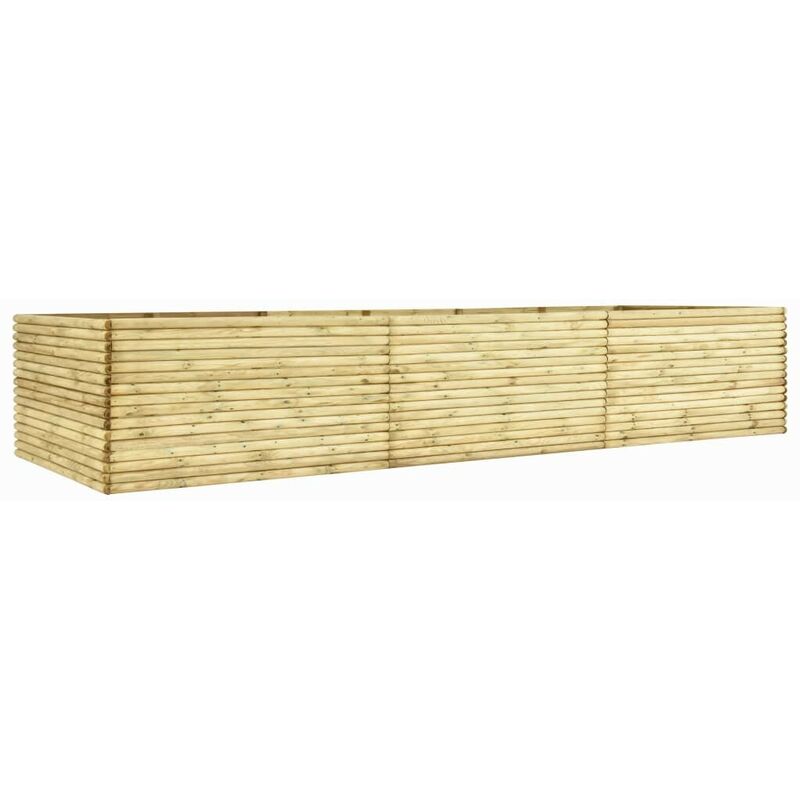 

Jardinera de madera de pino impregnada 450x50x96 cm - Hommoo