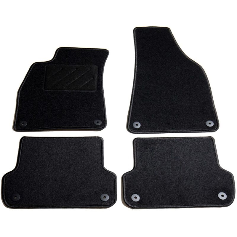 

Hommoo - Juego de alfombrillas para coche 4 piezas para Audi A4