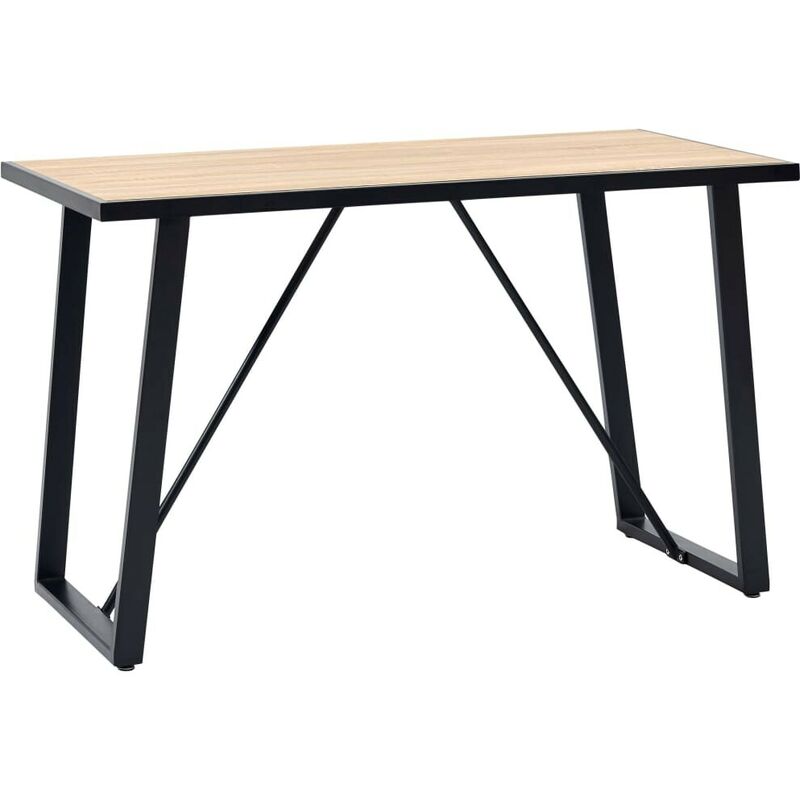 

Juego de comedor 5 piezas cuero sintético gris claro - Hommoo