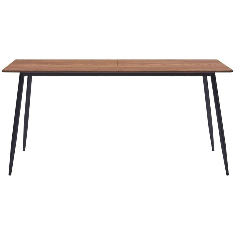 

Hommoo - Juego de comedor 9 piezas cuero sintético color crema