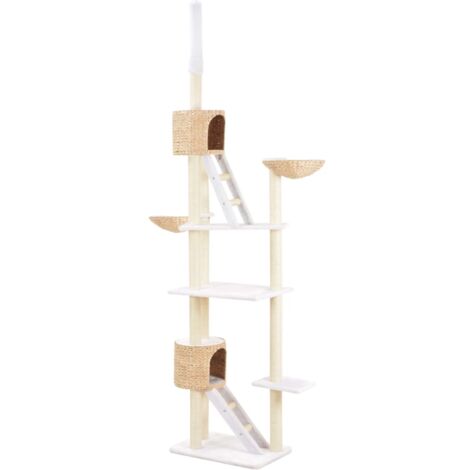 Hommoo Katzen-Kratzbaum Sisal Seegras