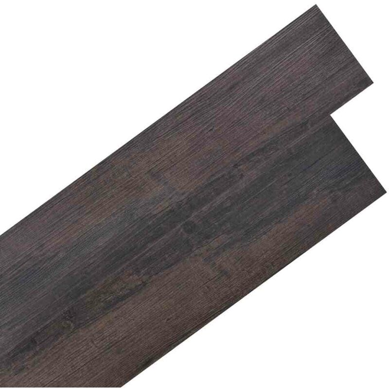 

Lamas de suelo de PVC autoadhesivas marrón oscuro 5,02 m2 2 mm - Hommoo
