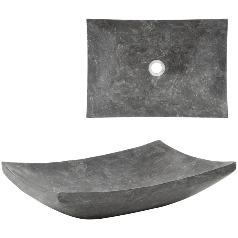 

Lavabo 50x35x12 cm mármol negro - Hommoo