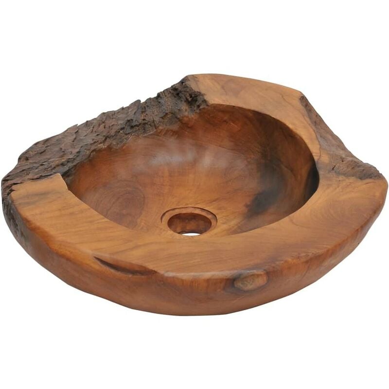 

Lavabo de teca maciza 45 cm - Hommoo