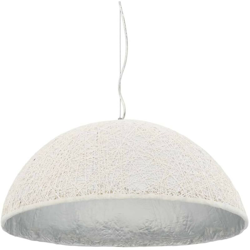 

Lámpara colgante blanco y plateado E27 70 cm - Hommoo