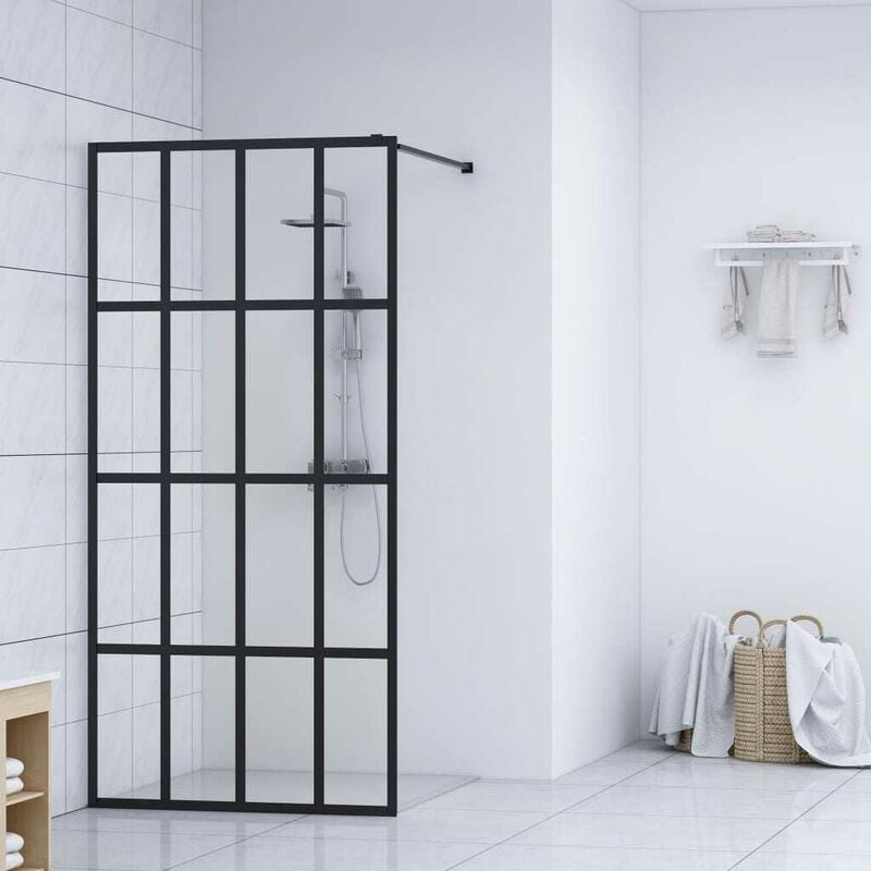 

Mampara de ducha accesible vidrio templado 118x190 cm - Hommoo